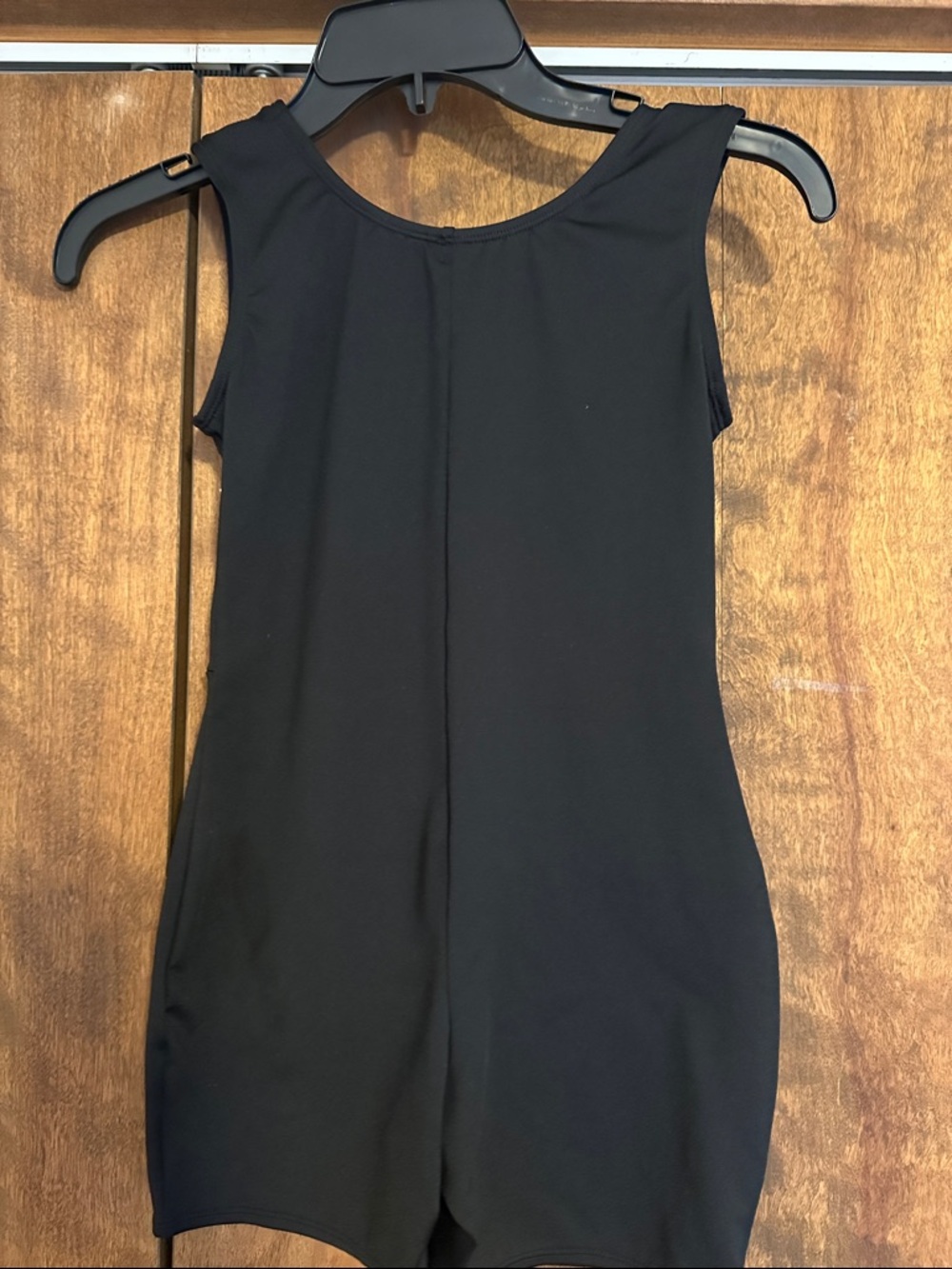 Cat & Jack Black Sleeveless Rhinestone Gymnastics Leotard Romper - Picture 3 of 3